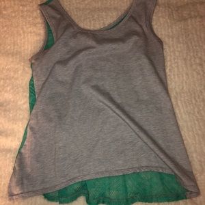 See-though back tank